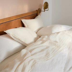 Brooklinen: Washed Linen Core Sheet Set (Color: Haze)